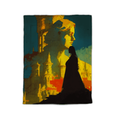 Zoomed-in texture of SurArt 68 Comforter, highlighting the soft and warm fabric for ultimate comfort.